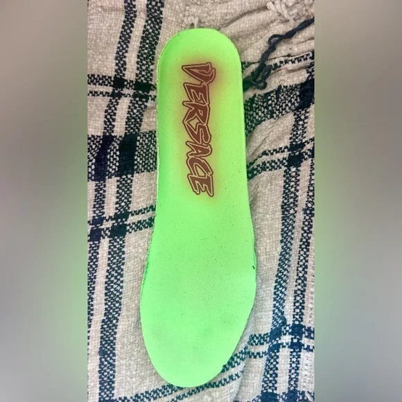 VERSACE MENS NEON ORANGE CHAIN REACTION SNEAKERS - Size 46 - $995 - Picture 11 of 14